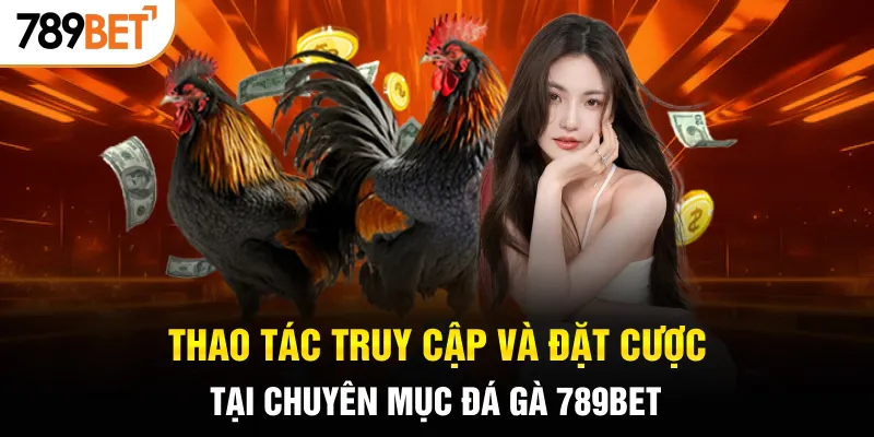 Thao tác truy cập và đặt cược tại chuyên mục đá gà 789BET
